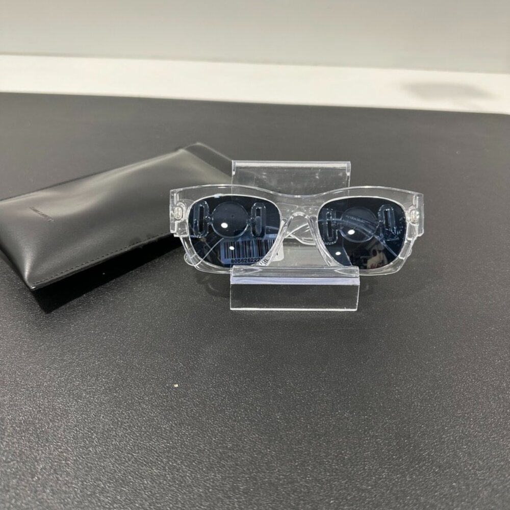 Versace Women's Clear with Blue Lens Sunglasses (JB1397)